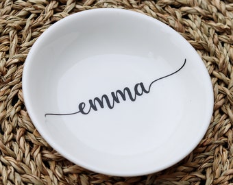 Personalized Ring Dish, Jewelry Dish, Engagement Ring Dish, Bridesmaid Gifts, Gift for Mom, Graduation Gift, Bridal Shower Gift