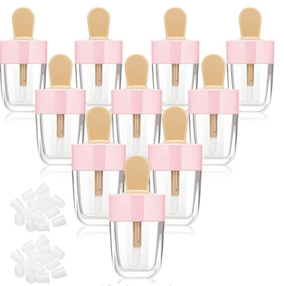 Summer Pink Memory/Beauty Tools Lip Gloss/Ice-Cream Shape Lip Tube/Empty Bottle/6ML Transparent Lip Tube/Makeup Tools