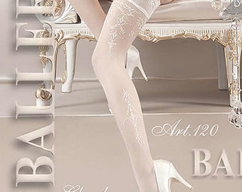 Gorgeous Hold Ups Bianco (White) from the Ballerina Range a perfect addition for Wedding & Honeymoon! Choose your size in the menu below.