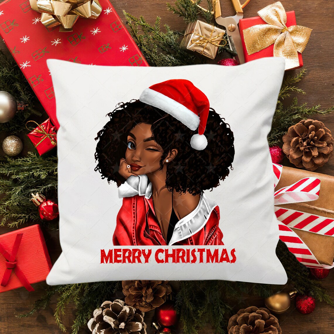 Collection 100+ Pictures black girl merry christmas images Sharp
