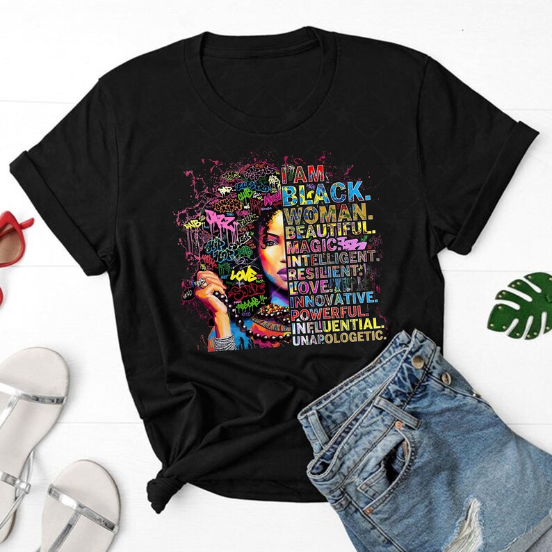 I Am Black Women png Black Girl Magic Black Queen Black | Etsy