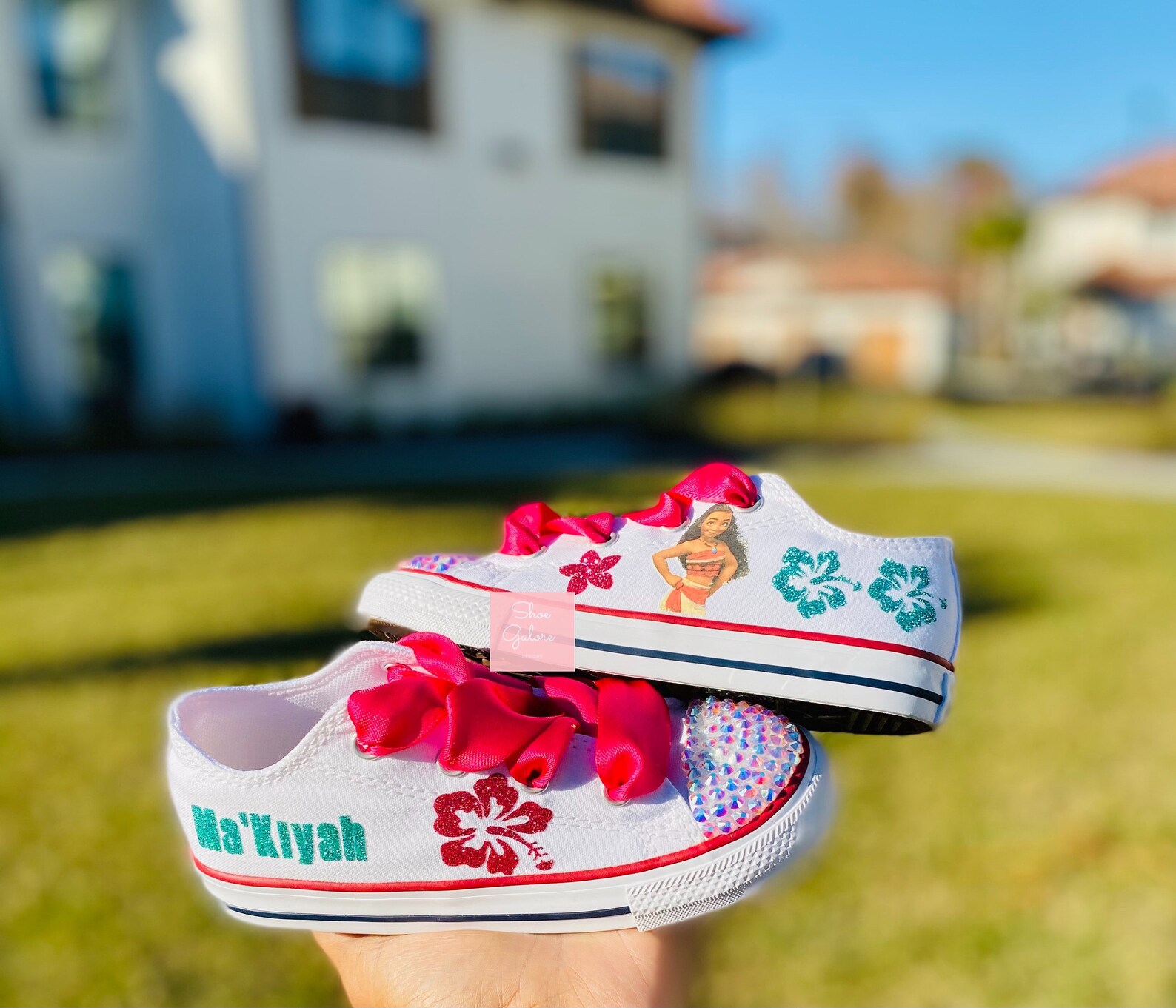 Moana Shoe Moana Sneaker Moana Converse Moana Birthday Etsy