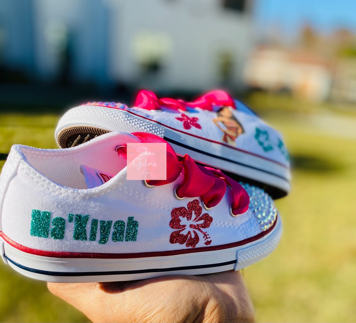 Moana Shoe Moana Sneaker Moana Converse Moana Birthday Etsy