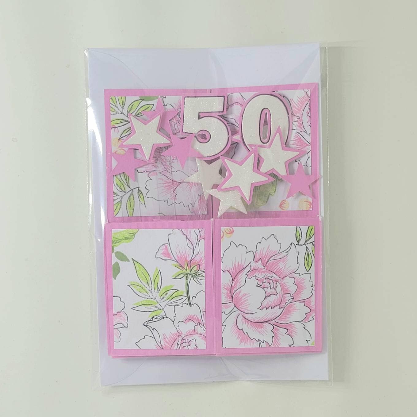 Handmade 50th Birthday 3D Pop up Box Card - Etsy