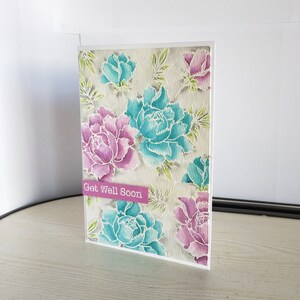 Aquarelle florale faite à la main Get Well Card