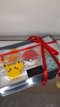 Personalised, biscuits, personalised, pikachu, eevee, pokeball
