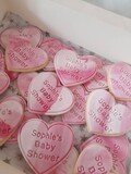 Baby shower, biscuits, iced biscuits, personalised