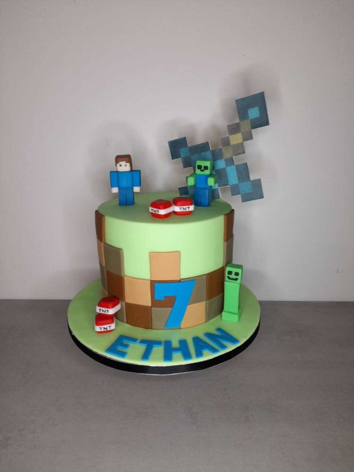 Minecraft Cupcakes Toppers Minecraft Party Edible Hand Etsy UK