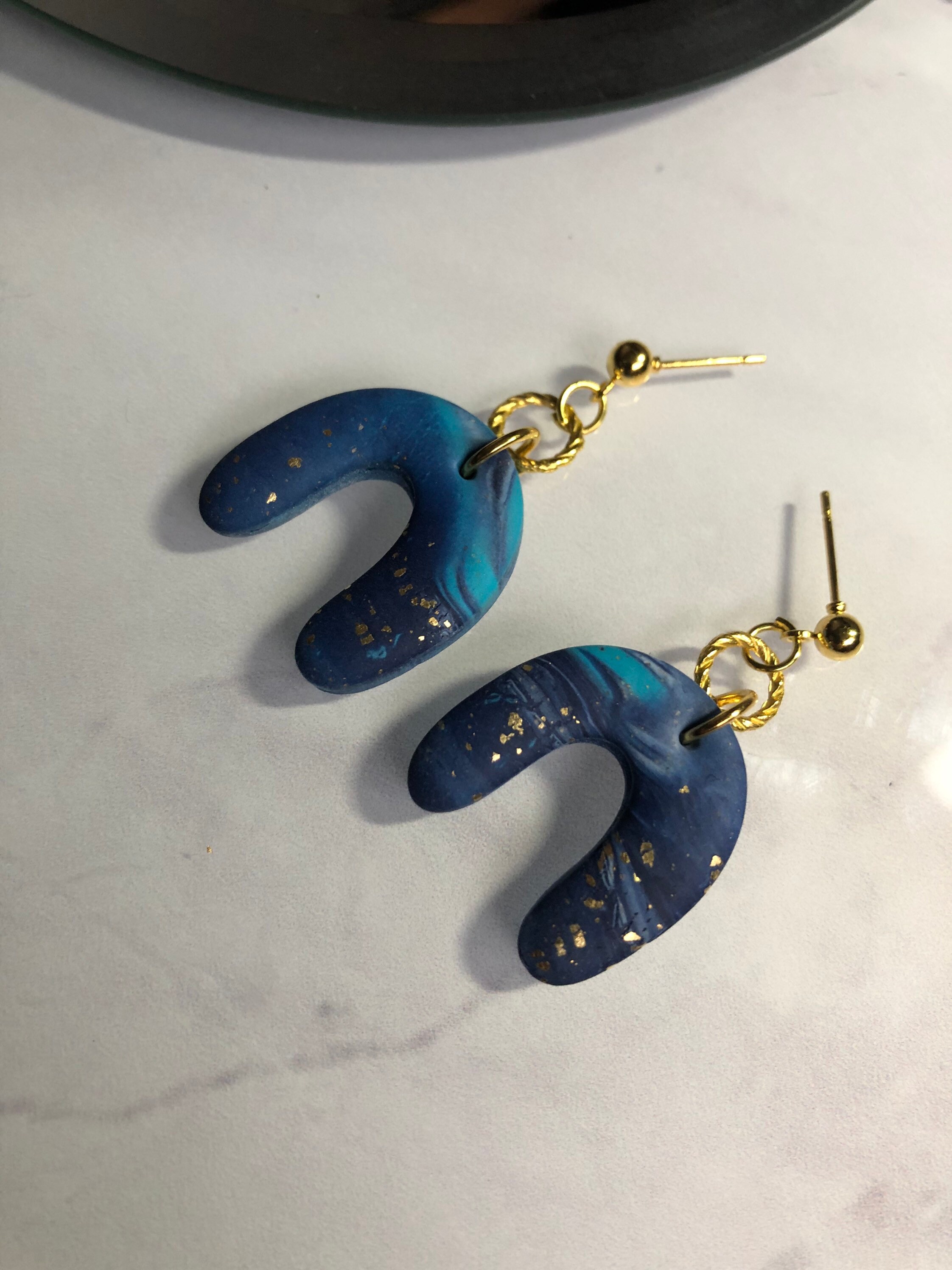 Weird earrings small clay earrings polymer clay dangle Etsy