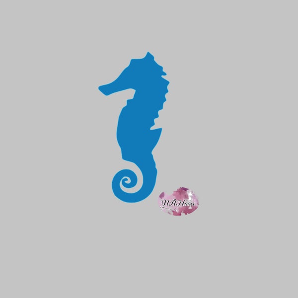 Seahorse - Ironing picture plot - Color freely selectable