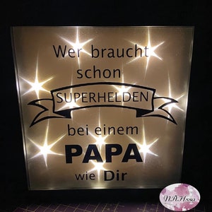 Illuminated picture frame for birthday or Father&#39;s Day