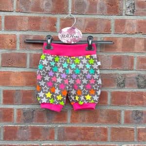 Short Pants - Girls Size 68 - 128 Desired Size - Rainbow Stars