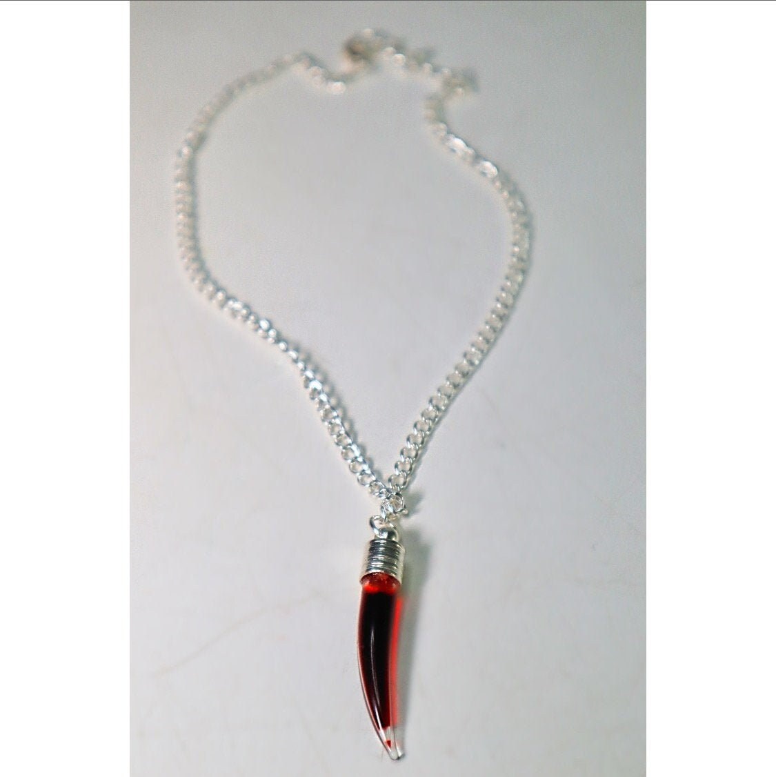 Blood Vial Necklace Etsy