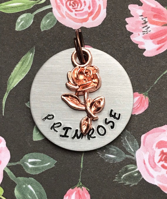 rose dog tag