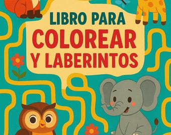Colorful Maze! A children&#39;s book of mazes and animals to color.