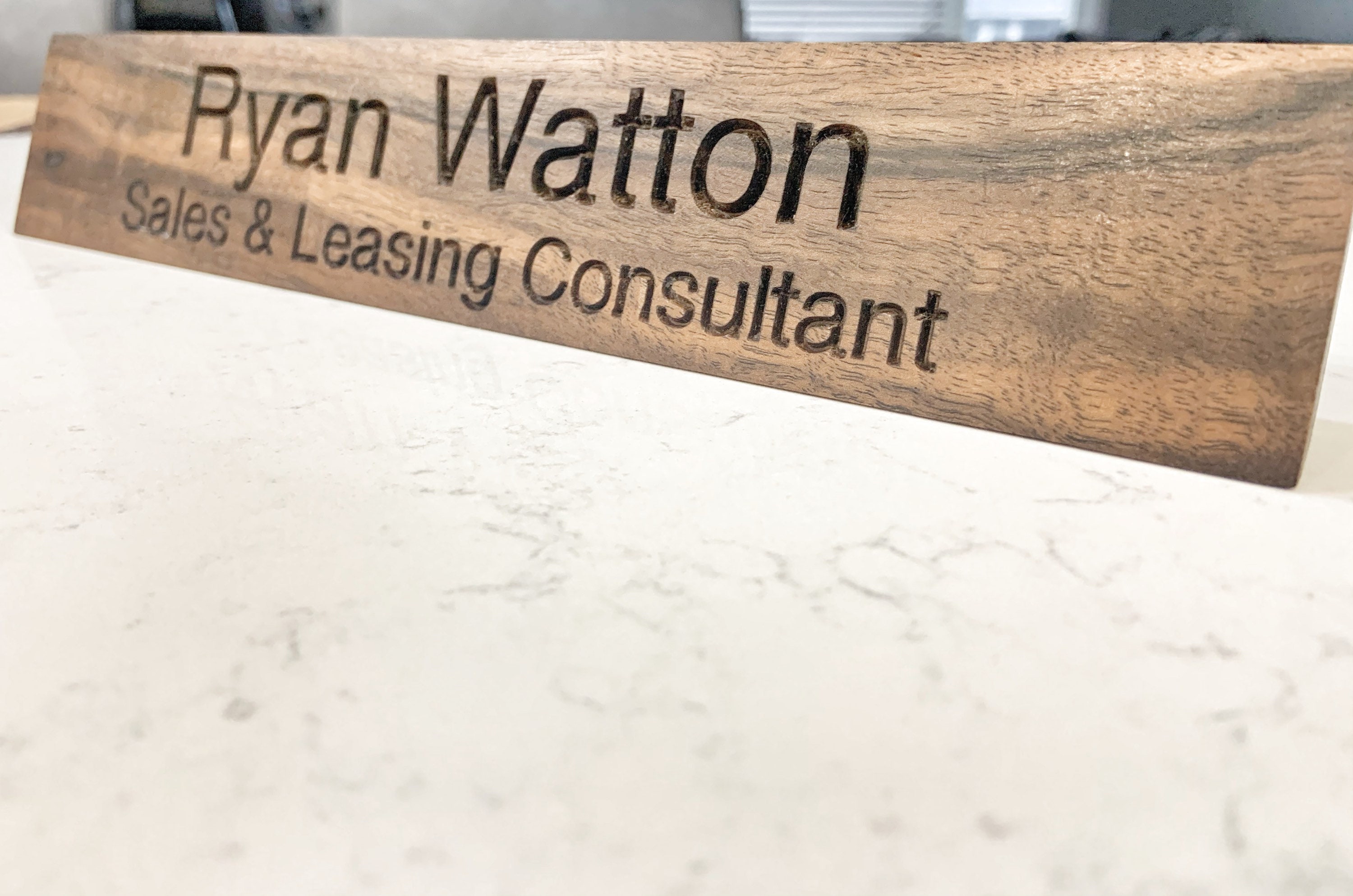 Personalized Wooden Desk Name Customized Walnut Desk Name Etsy Singapore
