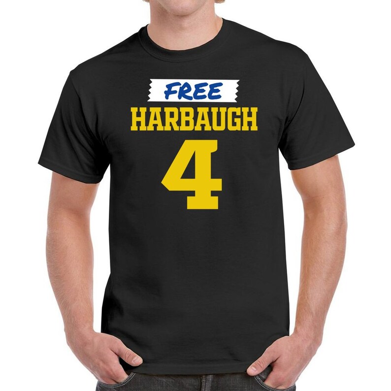 Free Harbaugh Shirt Harbaugh T Shirt Michigan QB Tee J.J. - Etsy
