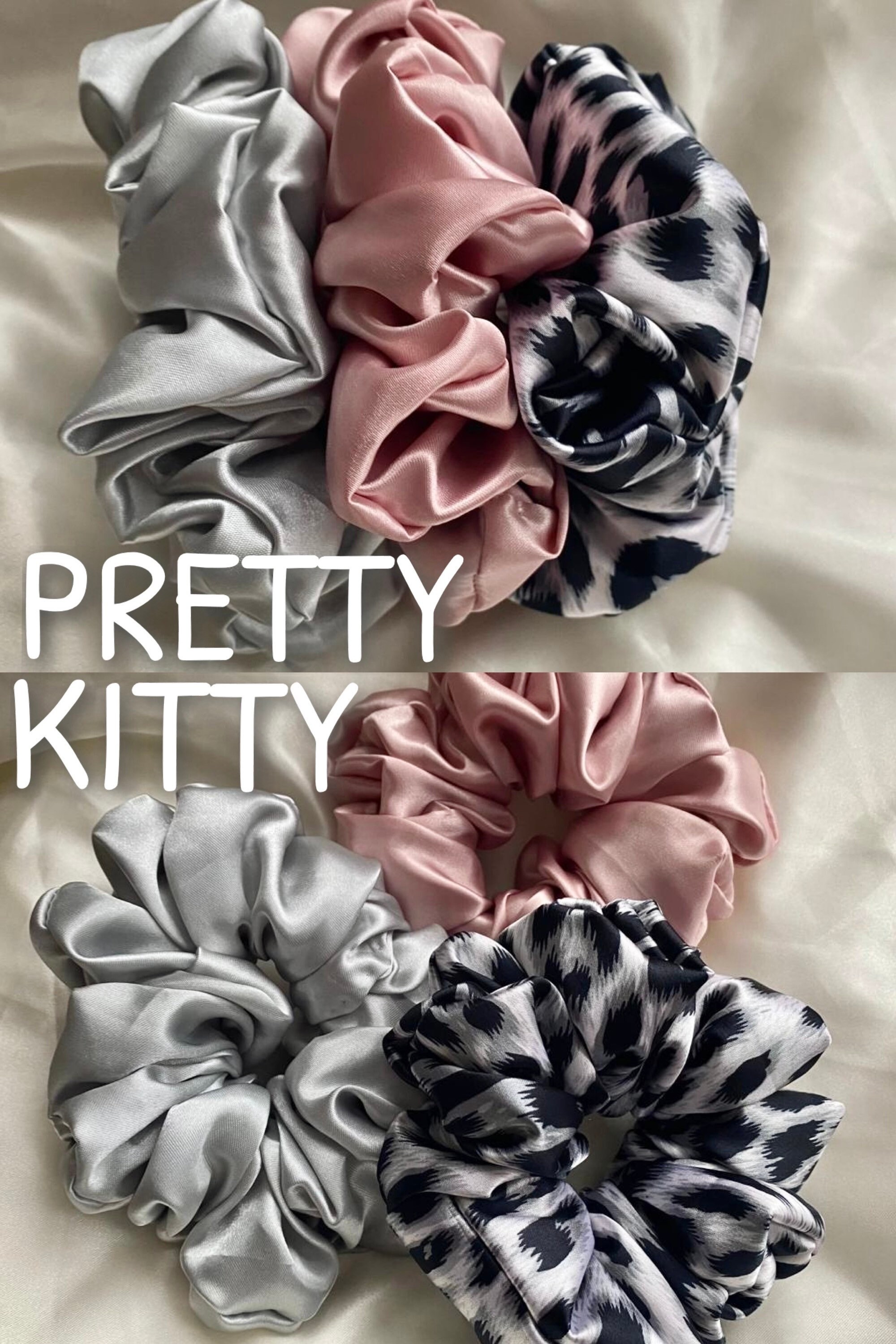 Satin Hair Scrunchie Bundl…