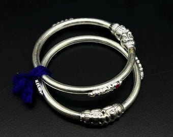 925 Sterling-Silver Baby Nazariya Kada Bangle for Baby Boy and Baby Girls