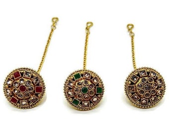 Antique Borla / Mang Tikka /Classic Design/Indian Traditional Rajasthani Borla/ Rajasthani Tikka/ Borla /Indian jewelry