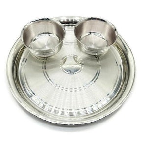 999 Solid Silver Baby dinner Set, Silver Thali & Bowl, Silver Thali and Bowl, Silver Set Of Plate and Bowl, Wedding Gift.