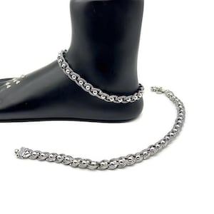 925 Sterling Silver Anklet / Silver Bride Payal