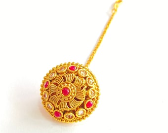 Antique Borla / Mang Tikka /Classic Design/Indian Traditional Rajasthani Borla/ Rajasthani Tikka/ Borla /Indian jewelry