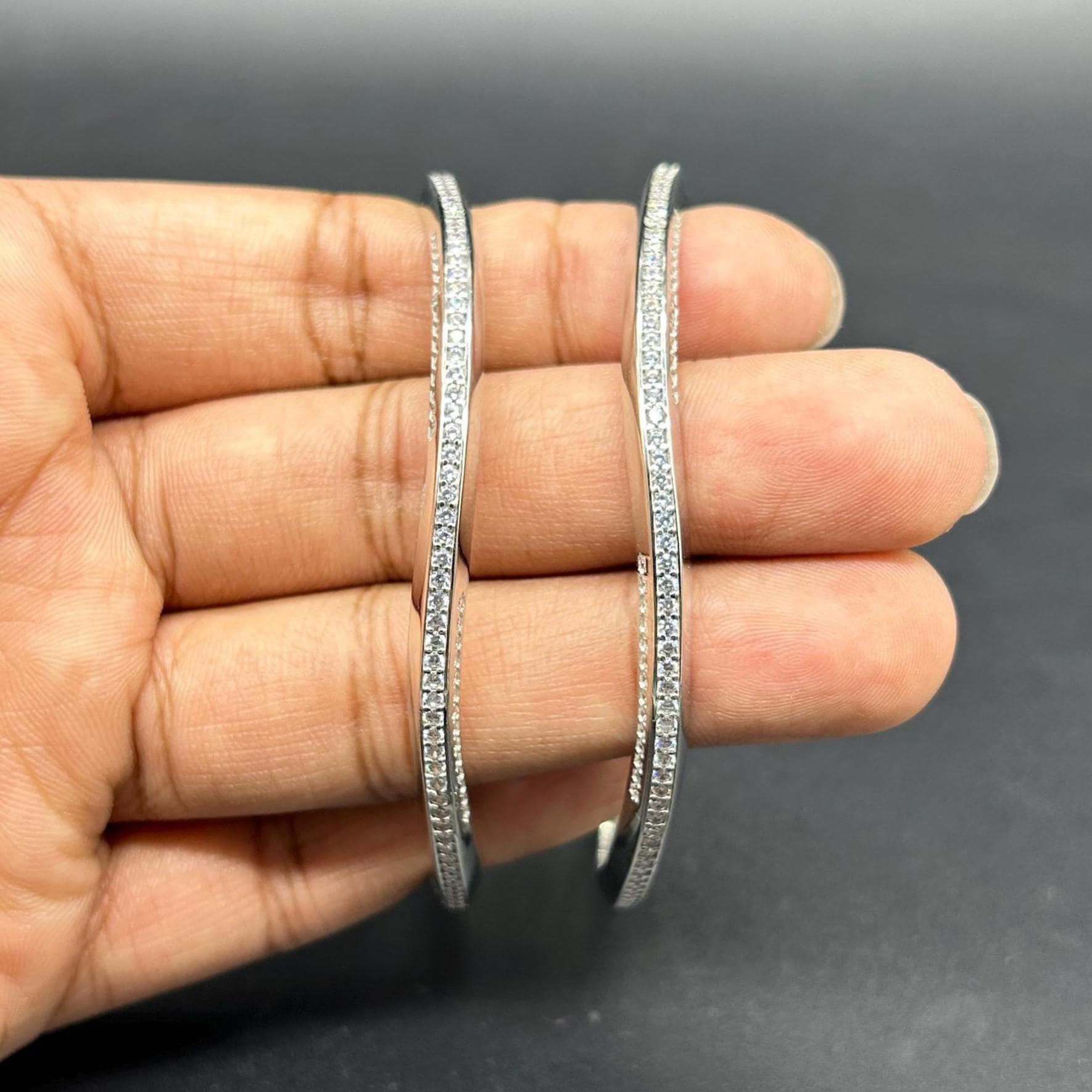 925 Sterling Silver Bangle for Girls and Women - Etsy