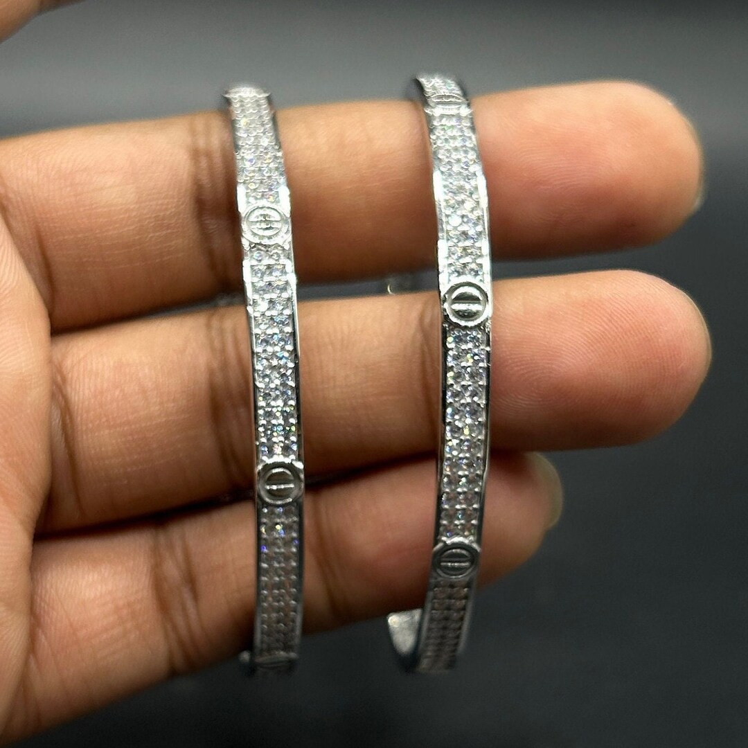 925 Sterling Silver Bangle for Girls and Women - Etsy
