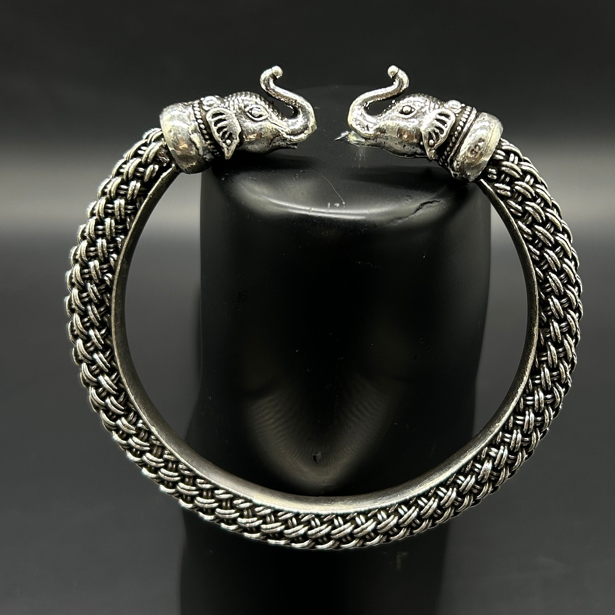 990 Fine Silver Men's solid Kada Bangle Bracelet – Karizma Jewels