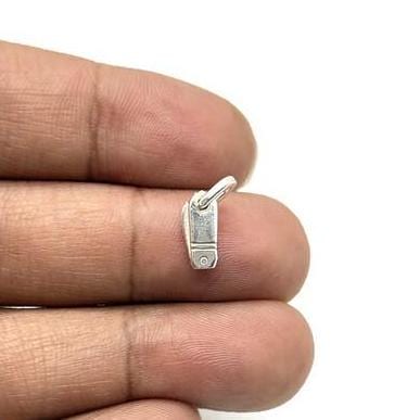 純銀製折りたたみナイフネックレス、ミニナイフネックレス、子供用 純銀製折りたたみナイフネックレス、ミニナイフネックレス、子供用