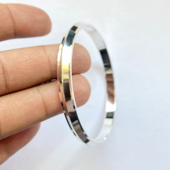 Manufacturer of Mens 916 plain gold punjabi kada bracelet-mpkb09 | Jewelxy  - 136654
