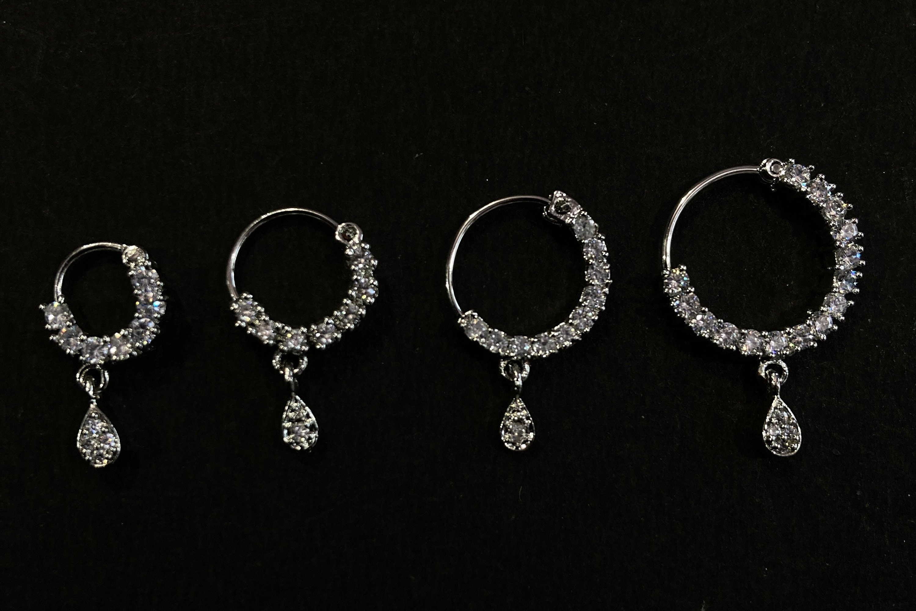 Diamond Nose Ring/nath/indian Nose Ring/indian Jewelry/ Etsy