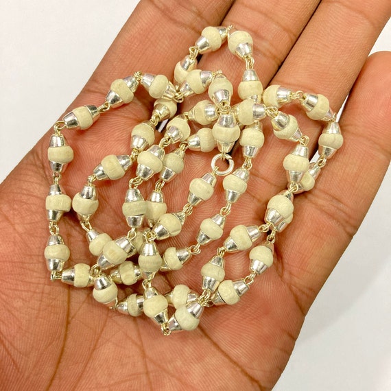 Silver tulsi mala best sale price