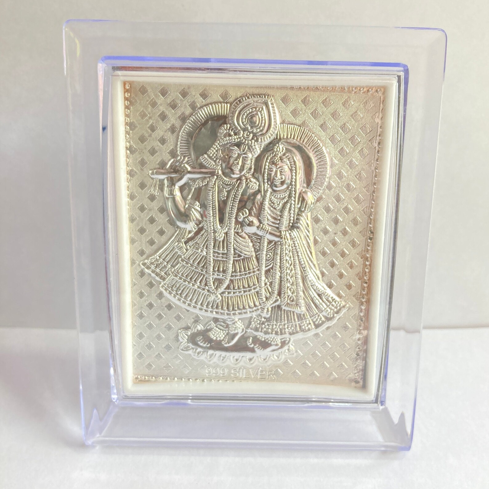 Pure Silver Radha Krishna Photo Frame / Silver Radha Krishna Etsy