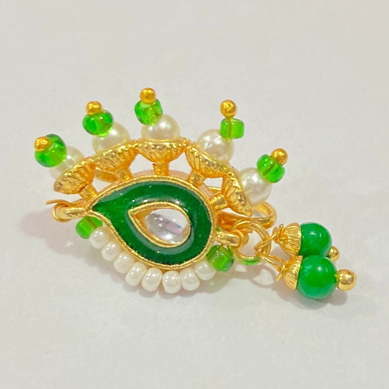 Nose Ring marathi nose ring clip on Indian Nose Ring Indian Bridal Jewelry Nathini bollywood nose ringnosepin