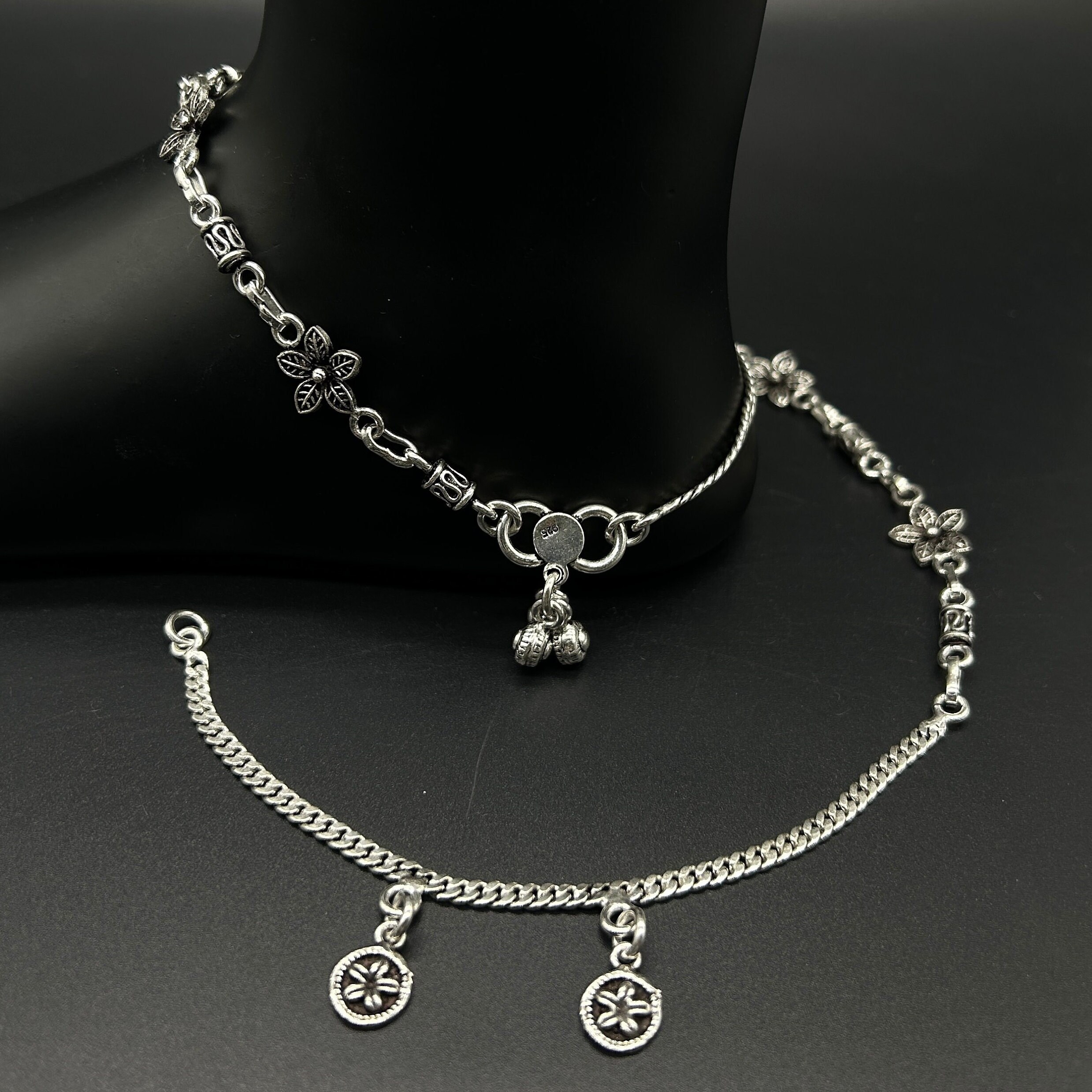 Silver Anklet Silver Payal for Women Etsy Australia