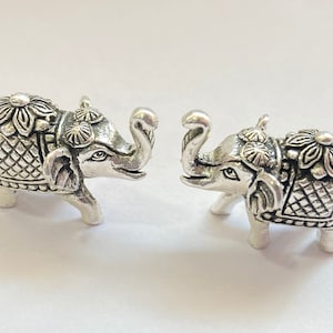 925 Sterling Silver Elephant Idol / Silver Elephant Statue