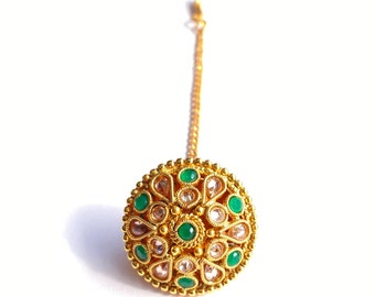 Antique Borla / Mang Tikka /Classic Design/Indian Traditional Rajasthani Borla/ Rajasthani Tikka/ Borla /Indian jewelry