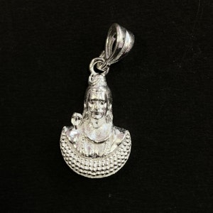 925 Sterling Silver Lord Shiv JI Pendant