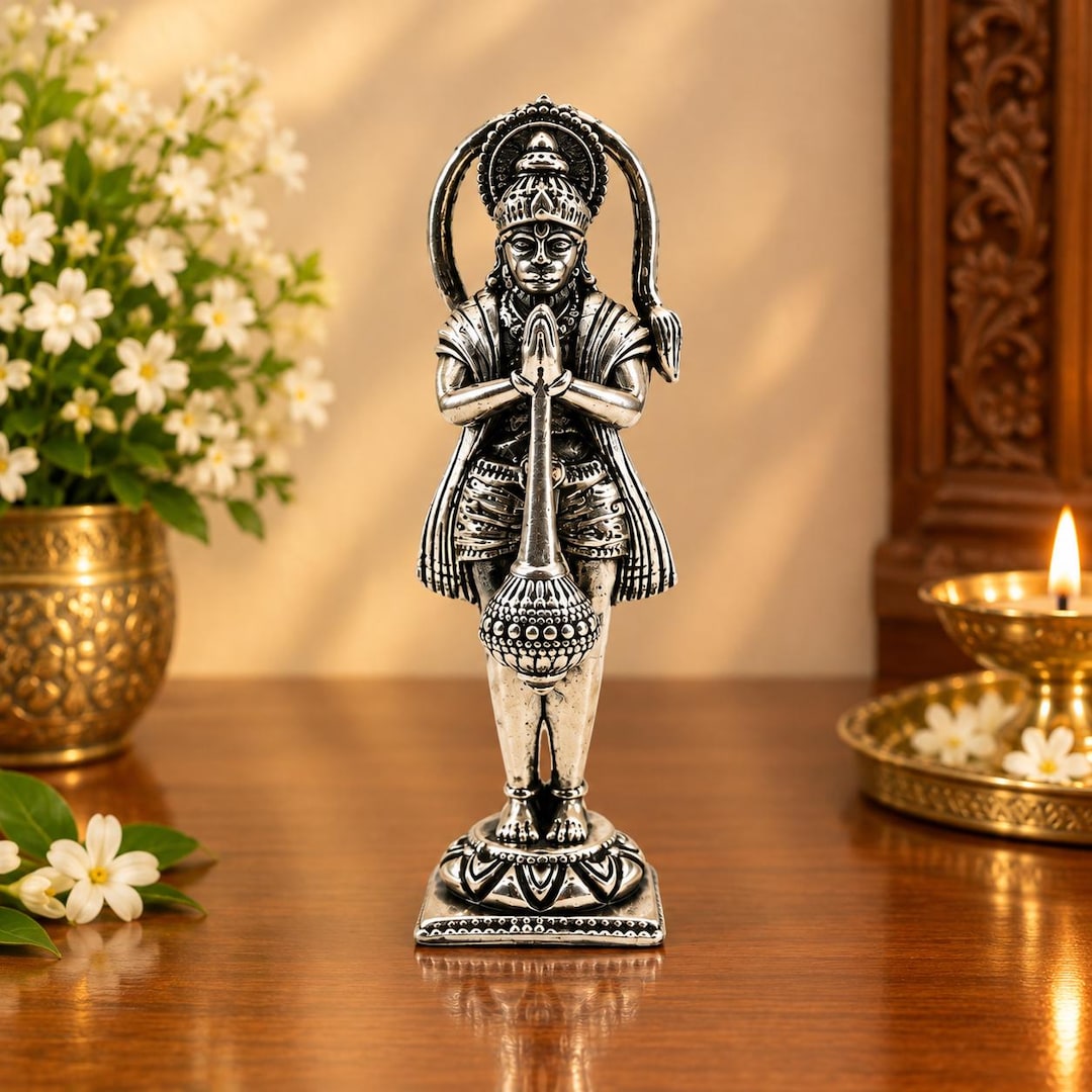 925 Sterling Silver Hanumana Ji Idol - Etsy