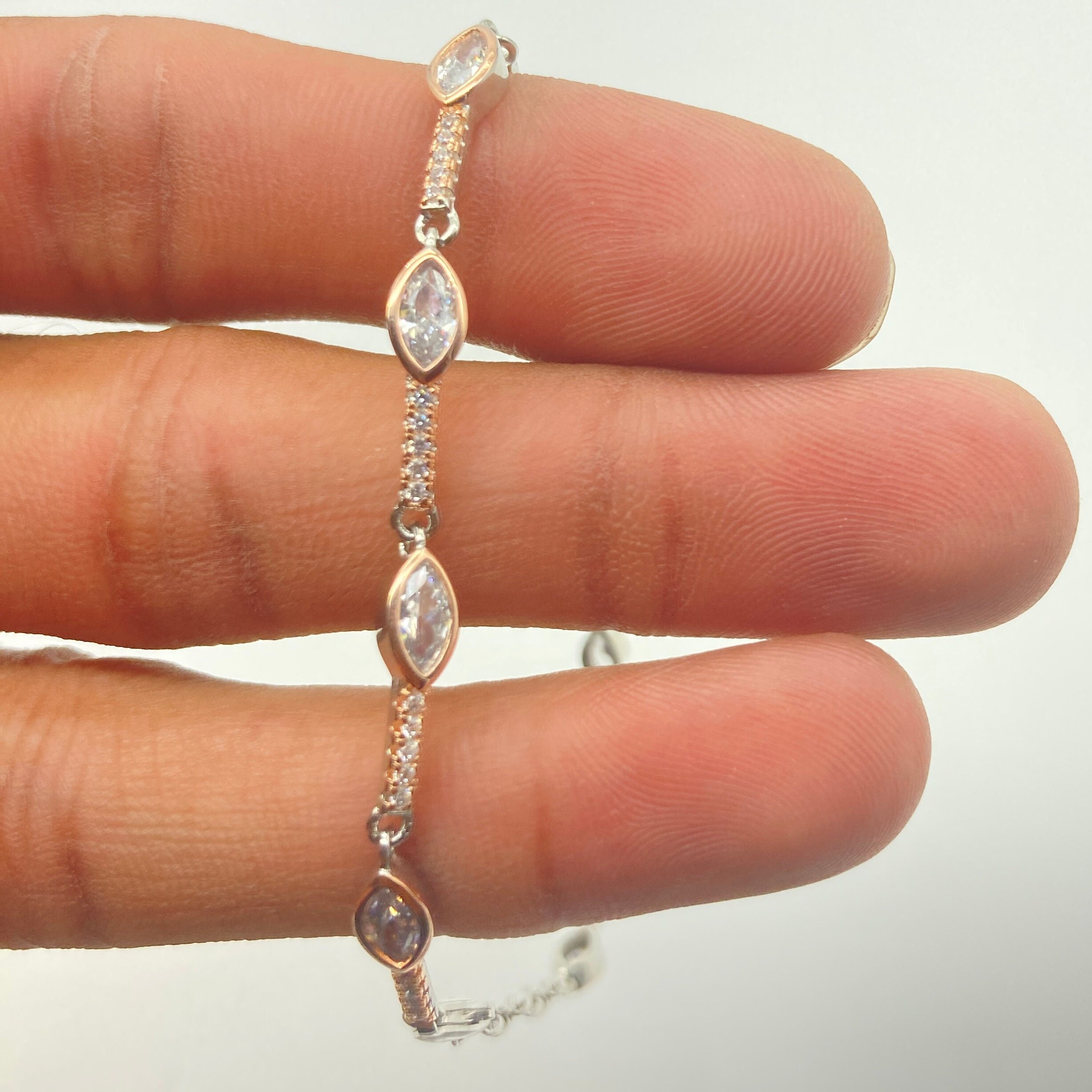 925 Sterling Silver RoseGold Bracelets