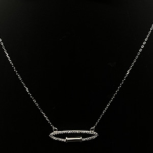 925 Sterling Silver Necklace / Silver Light Weight Neckless