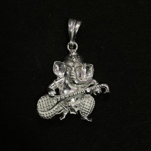 925 Sterling Silver Ganesh Pendant