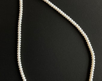 パールネックレス　スターリングシルバー925 パールネックレス レディース スワロフスキーパールネックレス