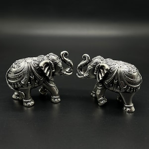925 Sterling Silver Elephant Idol / Silver Elephant Statue