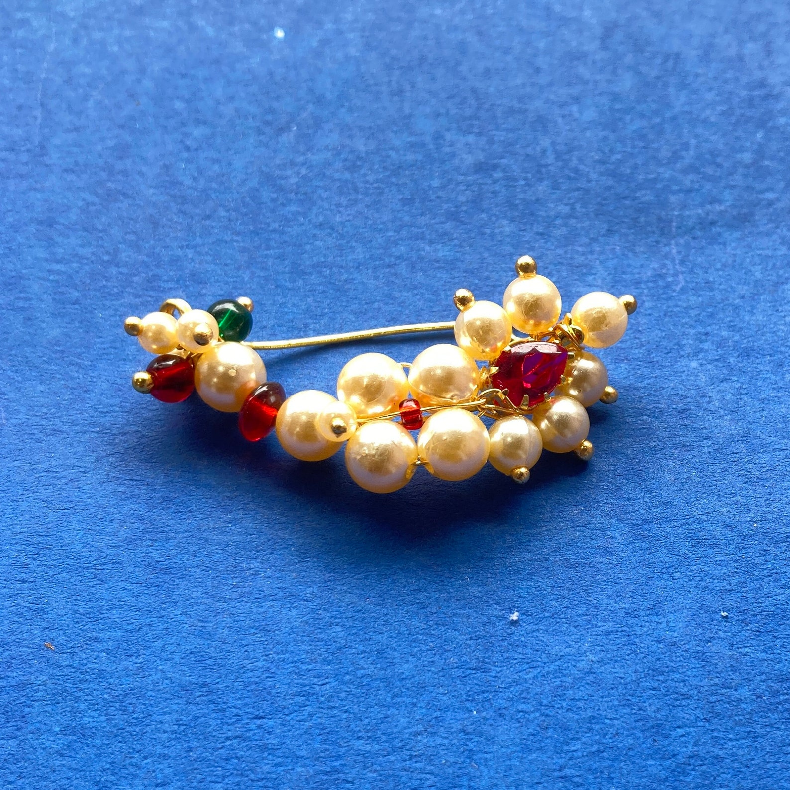 Nose Ring / Marathi Nose Ring / Clip on Indian Nose Ring/ Etsy