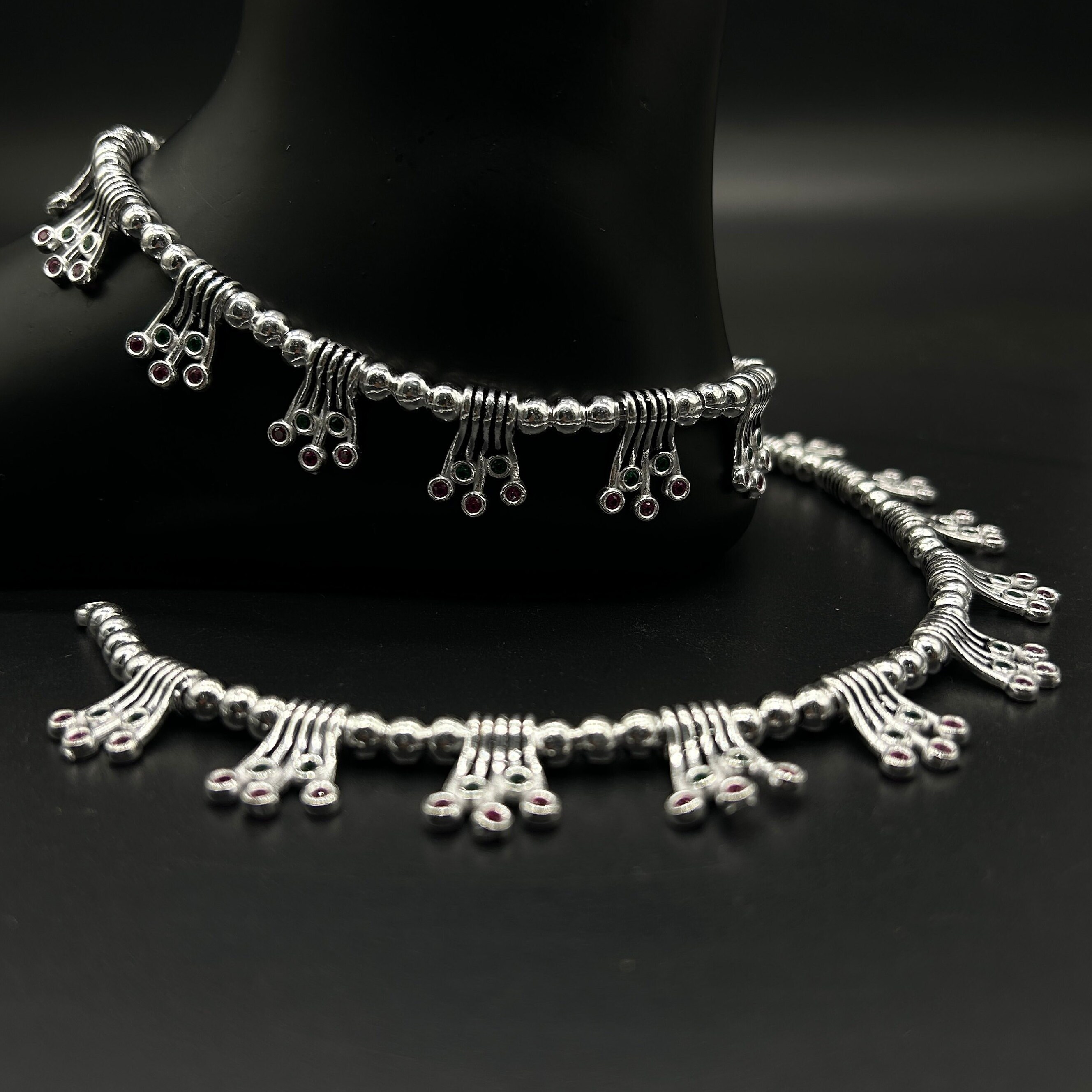 Silver anklets for sale sale