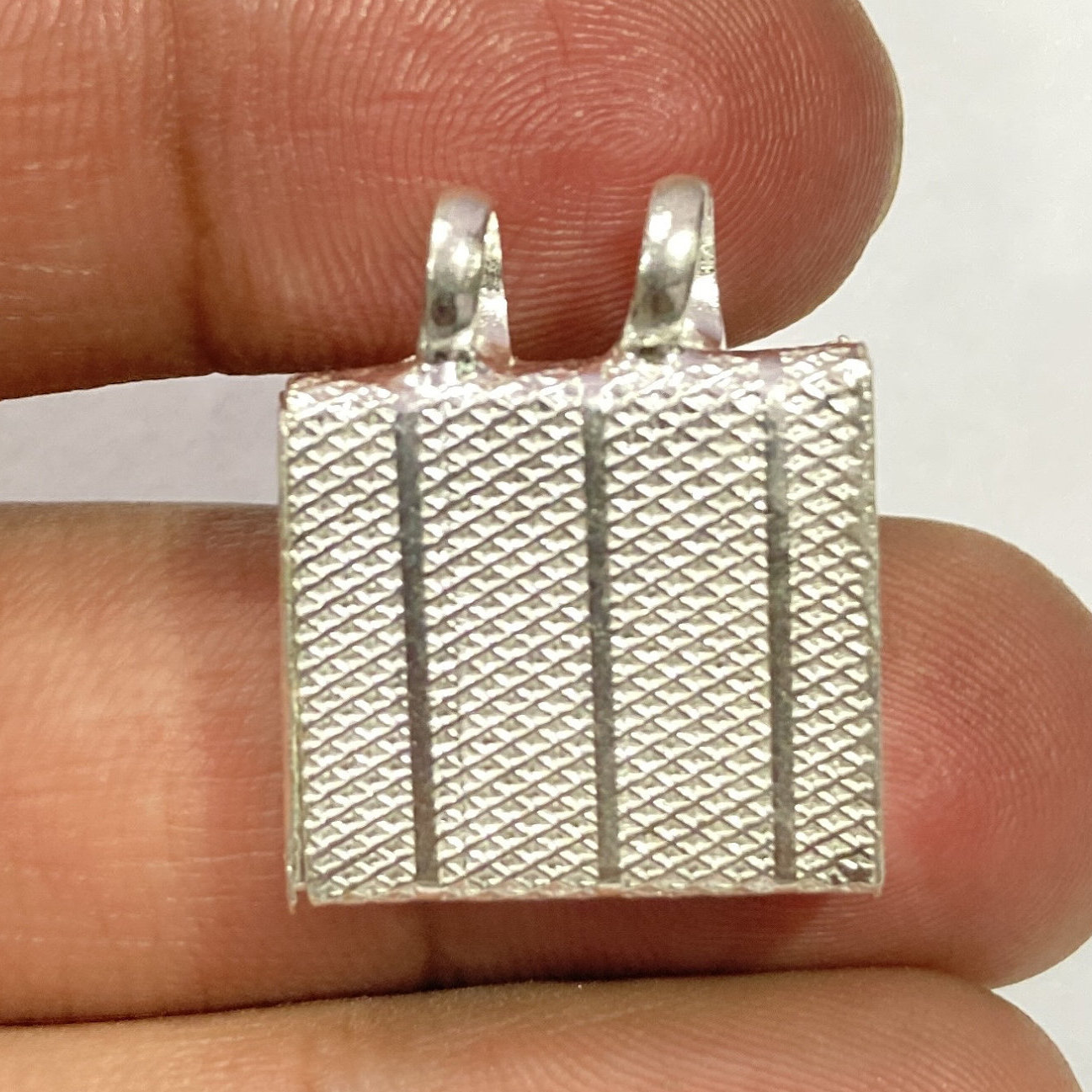 Silver Taweez With Black Thread India Kavach Antique Taweez Etsy UK