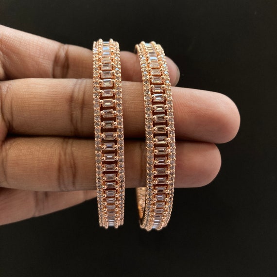 Cz gold bangles outlet